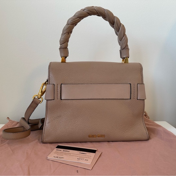 miumiu madras handle bag - Picture 3 of 9